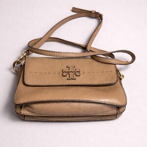 Tory Burch Brown Leather McGraw Crossbody bag
